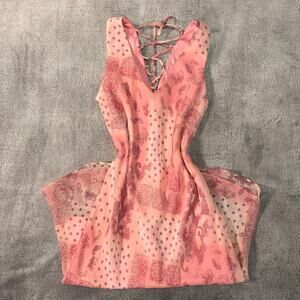 Vintage Sfuzi Paisley Floral Mini Dress